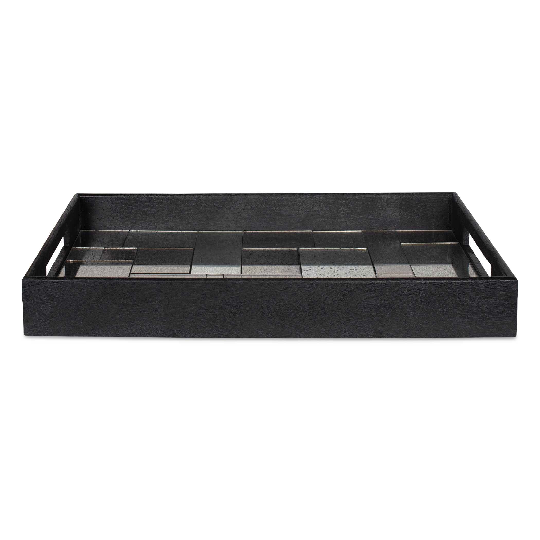 Uttermost Modern Mosaic Antique Mirrored Tray