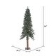 preview thumbnail 3 of 3, Vickerman 7 Foot Natural Bark Alpine Artificial Christmas Tree with LED Lights - 20