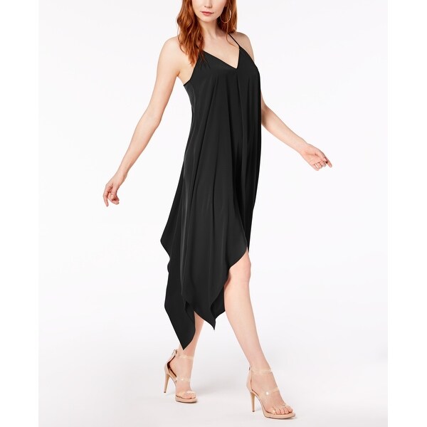 black handkerchief hem dress