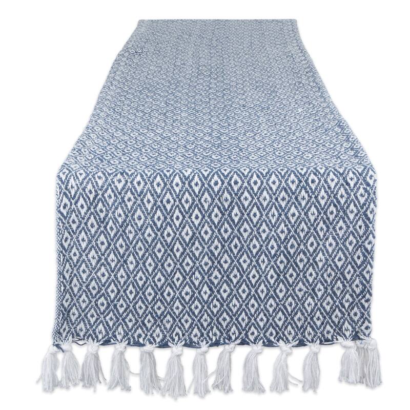 Mini Diamond Table Runner 15x108 - Table Runner, 15x108" - French Blue