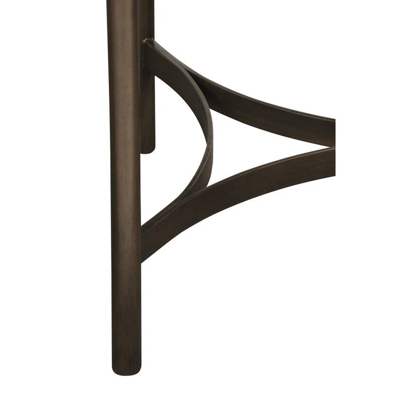 Lyon Round Concrete and Metal Side Table