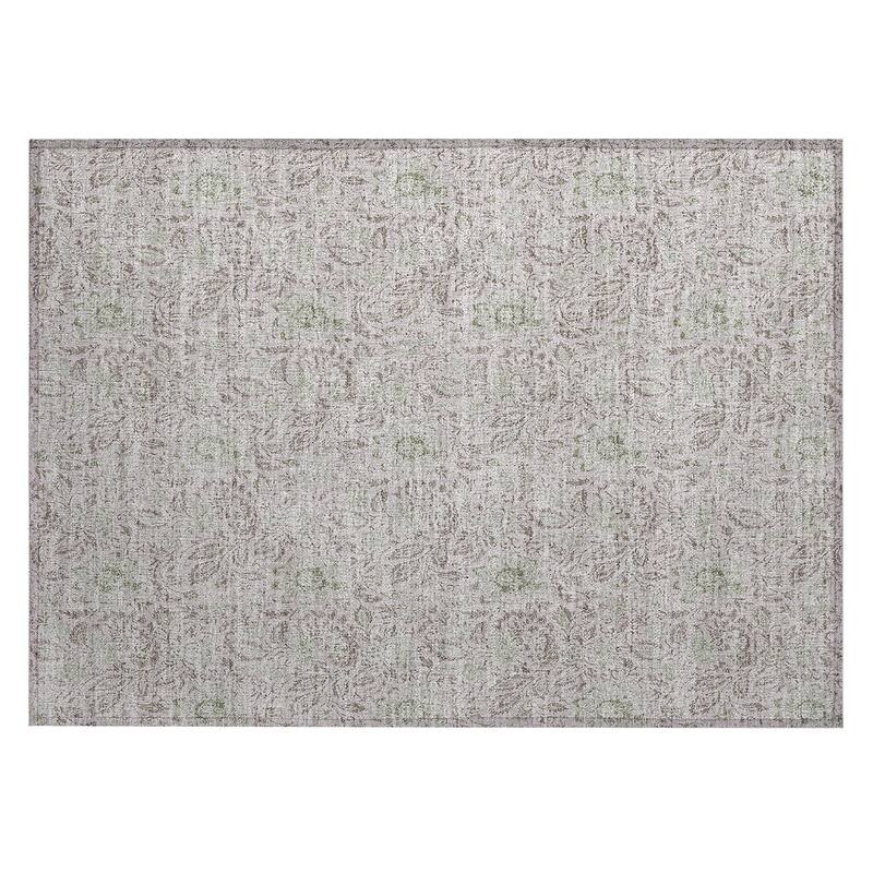 Machine Washable Indoor/ Outdoor Chantille Farmhouse Floral Rug