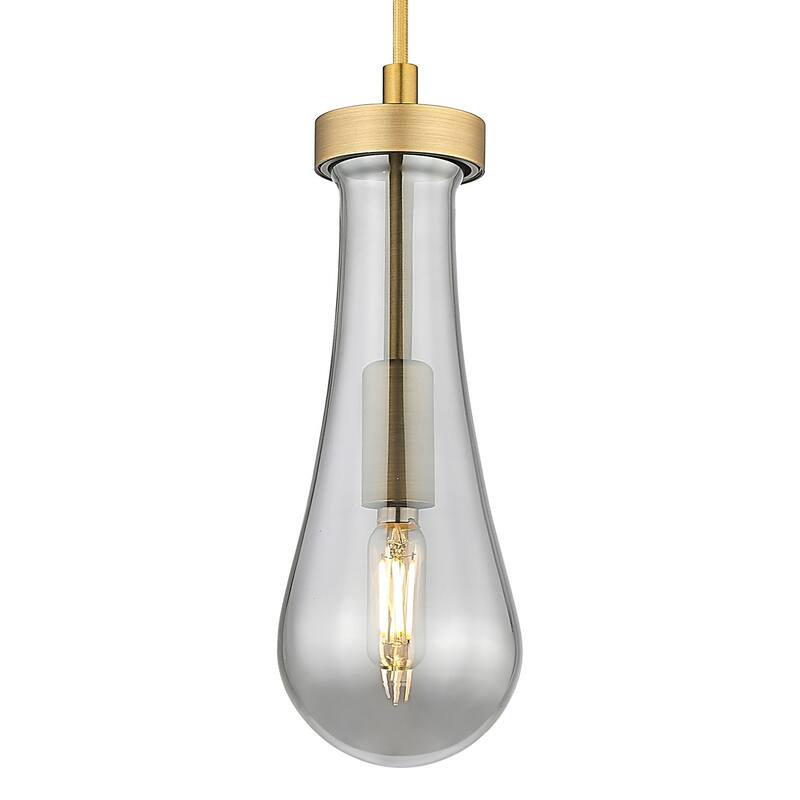 Innovations Lighting 451-1P-G451-4SM Owego 11" Tall Mini Pendant with - Brushed Brass