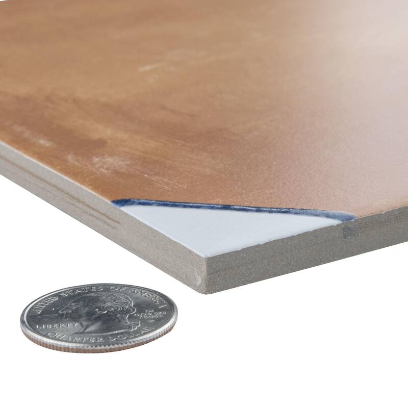 Merola Tile Sentier des Ocres Coin Blue 7-7/8" x 7-7/8" Porcelain Floor and Wall Tile