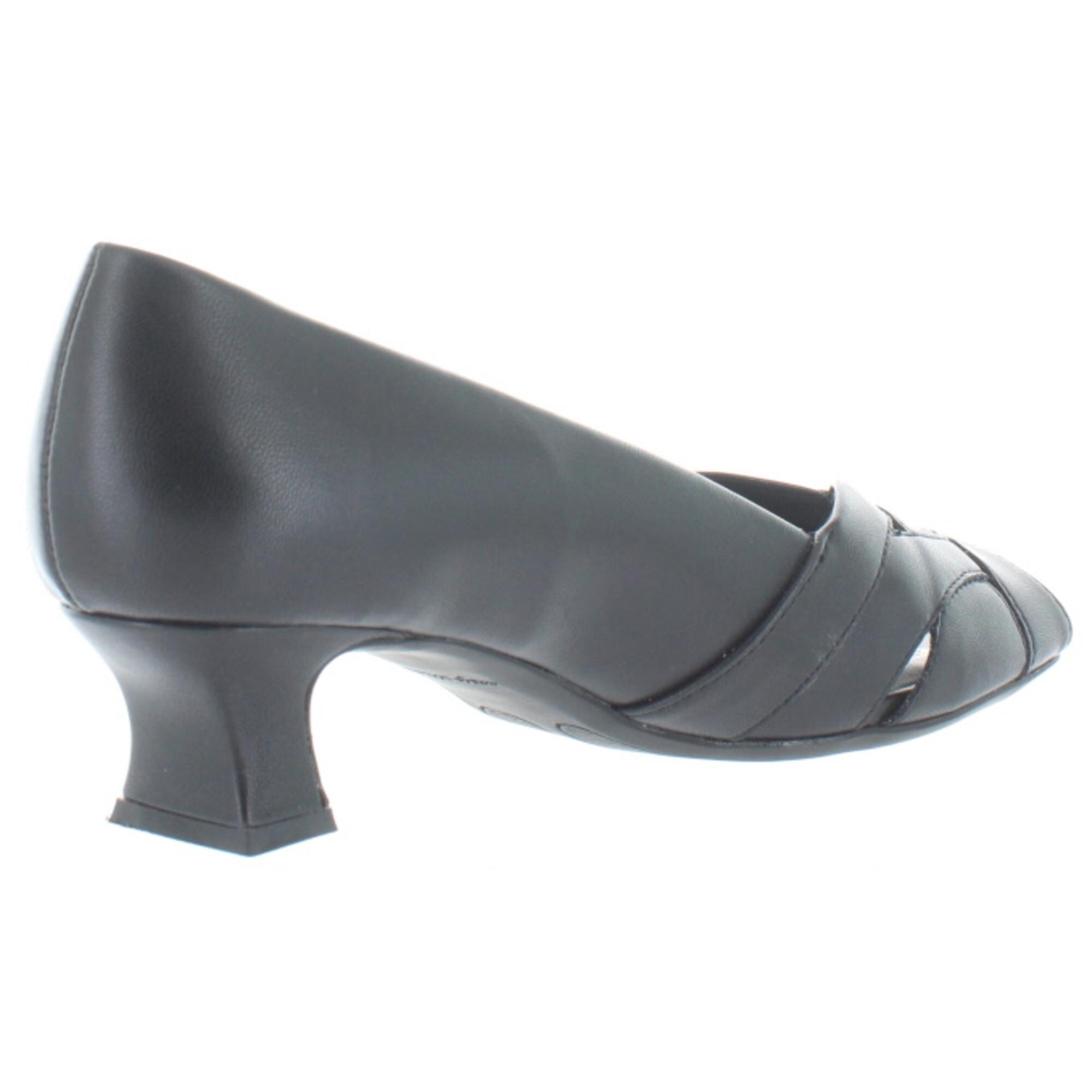 gray pumps low heel