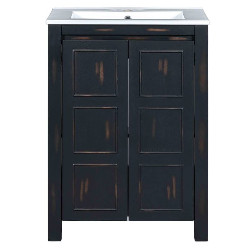 24''/36" Bathroom Vanity Organizer with Sink,Combo Cabinet Set，Bathroom Storage Cabinet