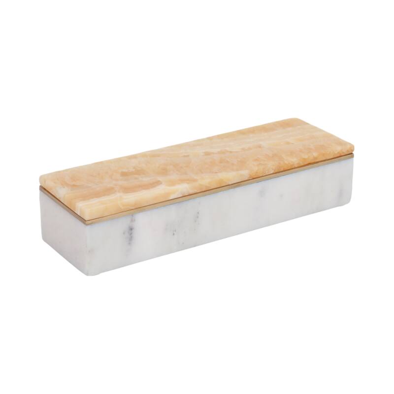 Marble Decorative Storage Box Lidded Keepsakes Jewelry Organizer