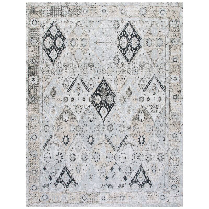 SAFAVIEH Handmade Classic Vintage Haida Oriental Ivory/Silver Chenille Rug