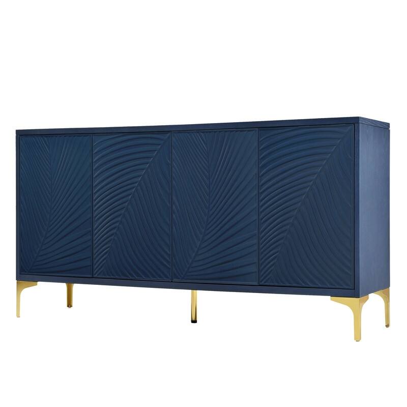 4-Door Sideboard with Adjustable Shelves,Multi-Functional Storage Cabinet for Home Organization