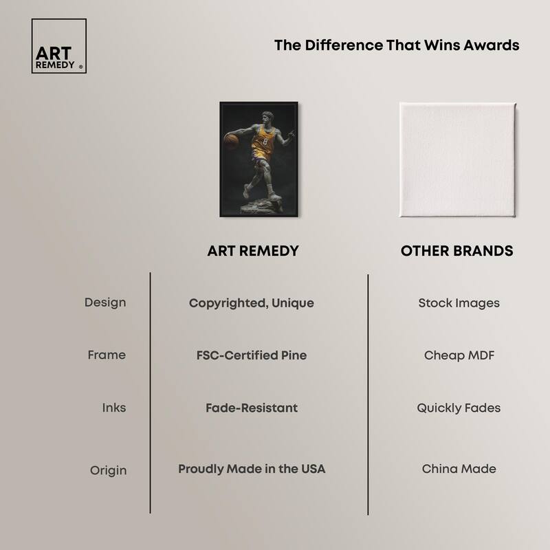 Basketball Yellow Uniform Canvas by Art Remedy