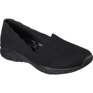 skechers slip on black