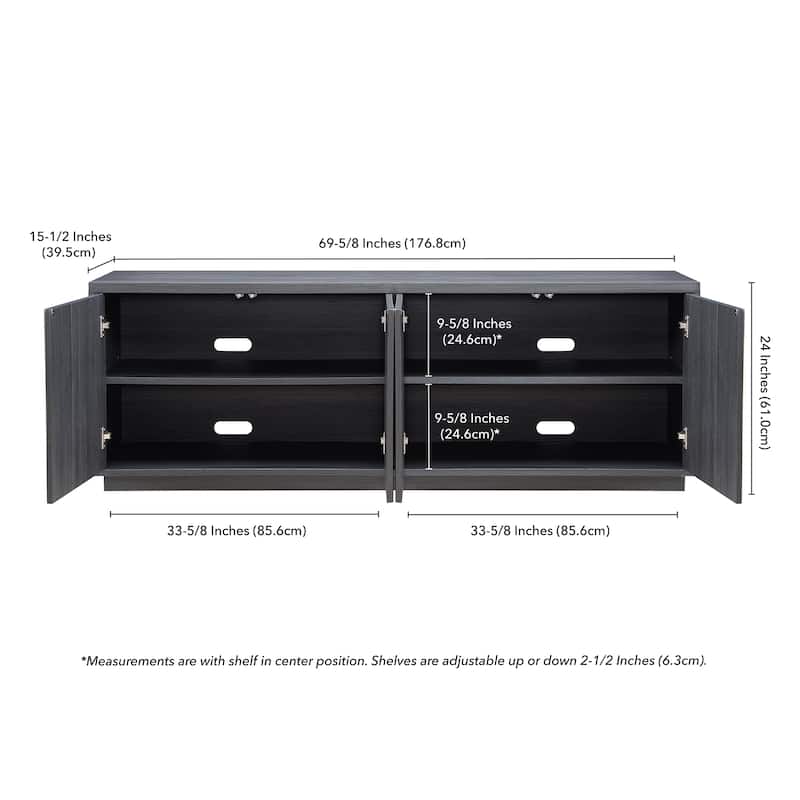 Hanson Rectangular TV Stand for TV's up to 75"