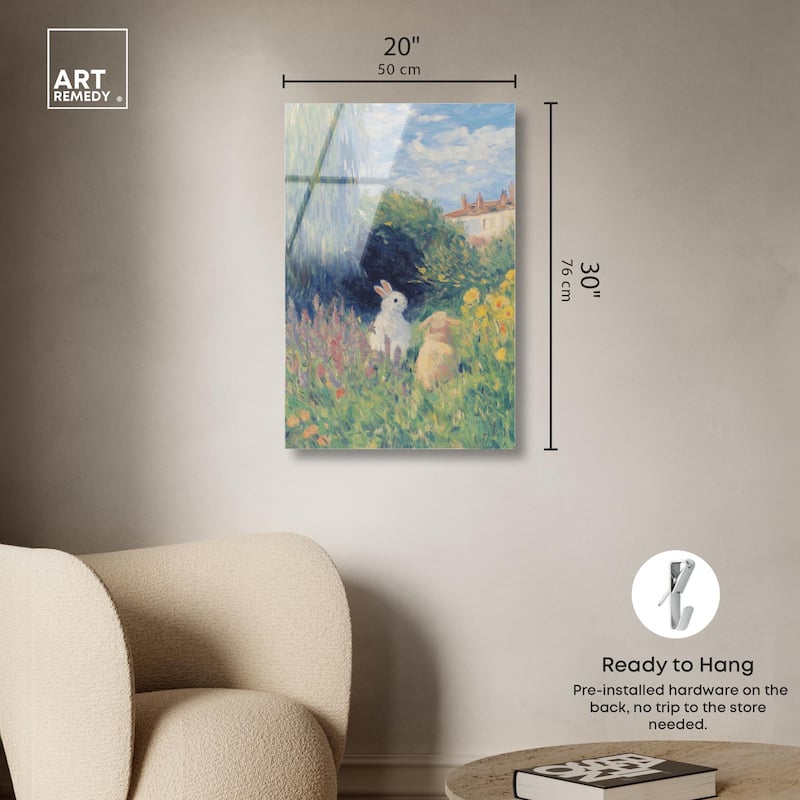 Quiet Gardeners Acrylic by Art Remedy, Ready to Hang