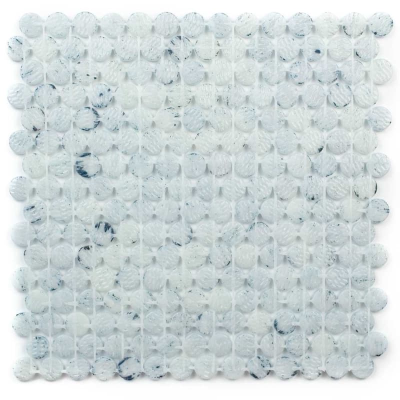 Eterna Penny 12x12 Glass Round Mosaic Tile - Floor, Wall, Backsplash