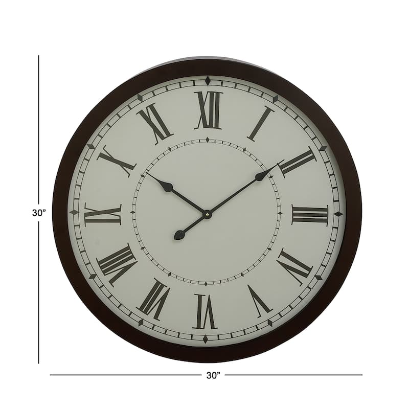 Black Metal Decorative Wall Clock