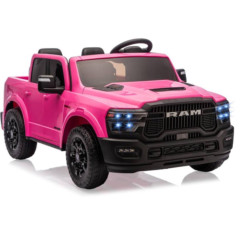 2 Seater Electric Car for Kids, 24v Ride on Truck Toy for Kids Best Gift - Pink