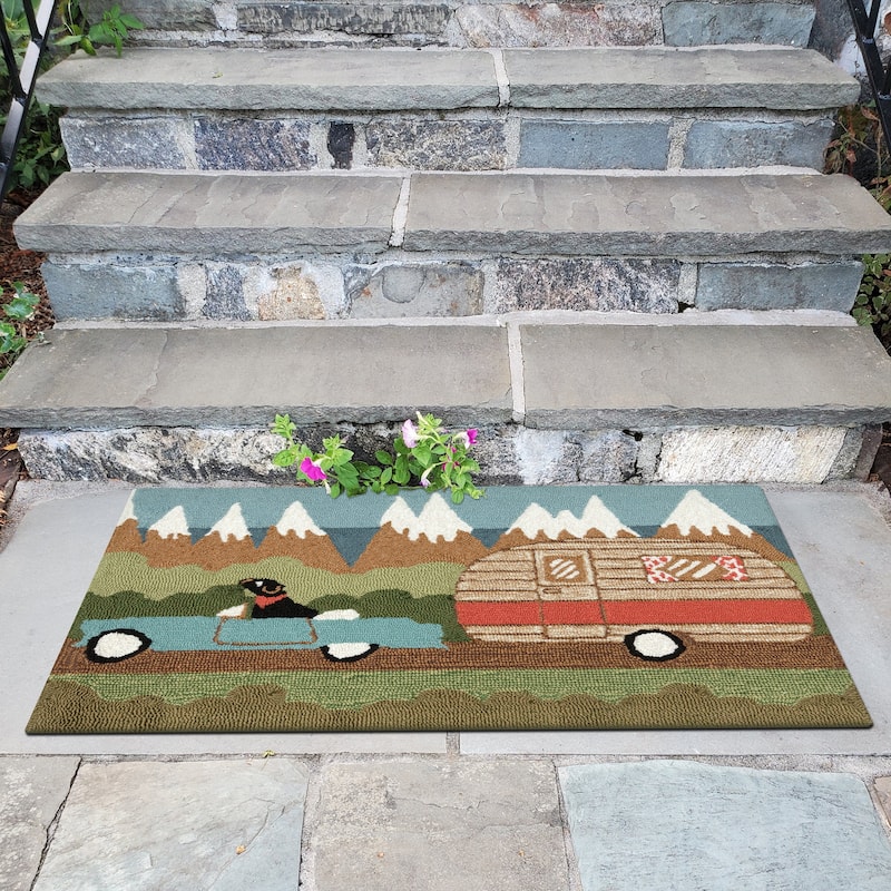 Liora Manne Frontporch Camping Dog Indoor/Outdoor Rug