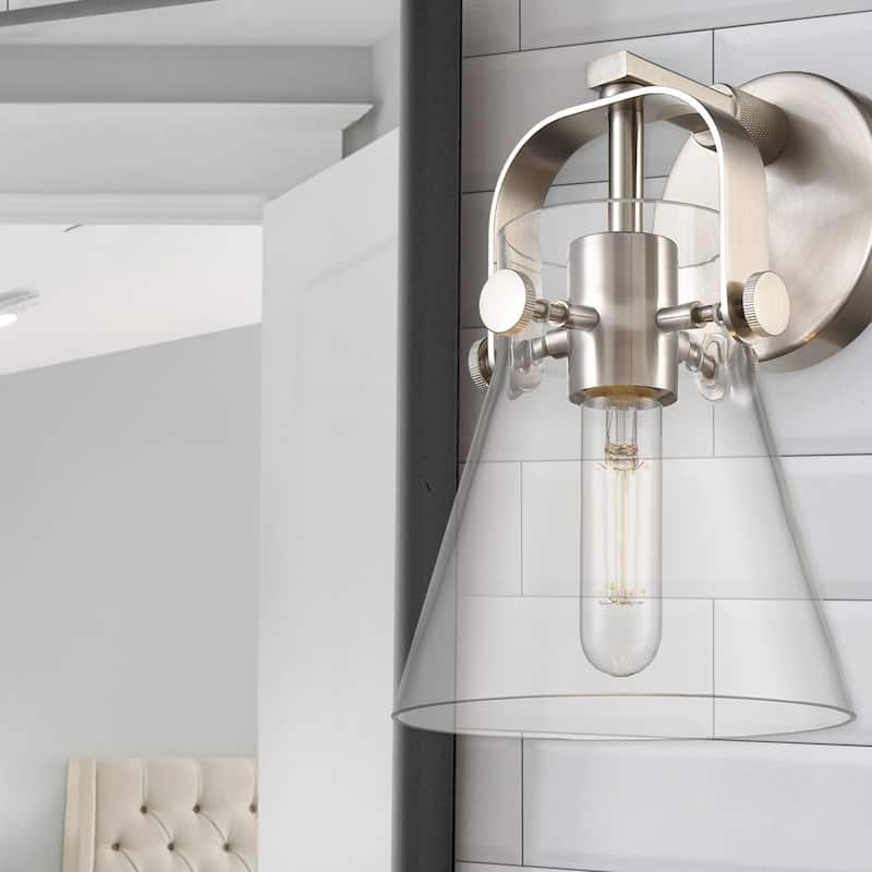 Innovations Lighting 423-1W-10-7 Pilaster II Cone Sconce Pilaster II