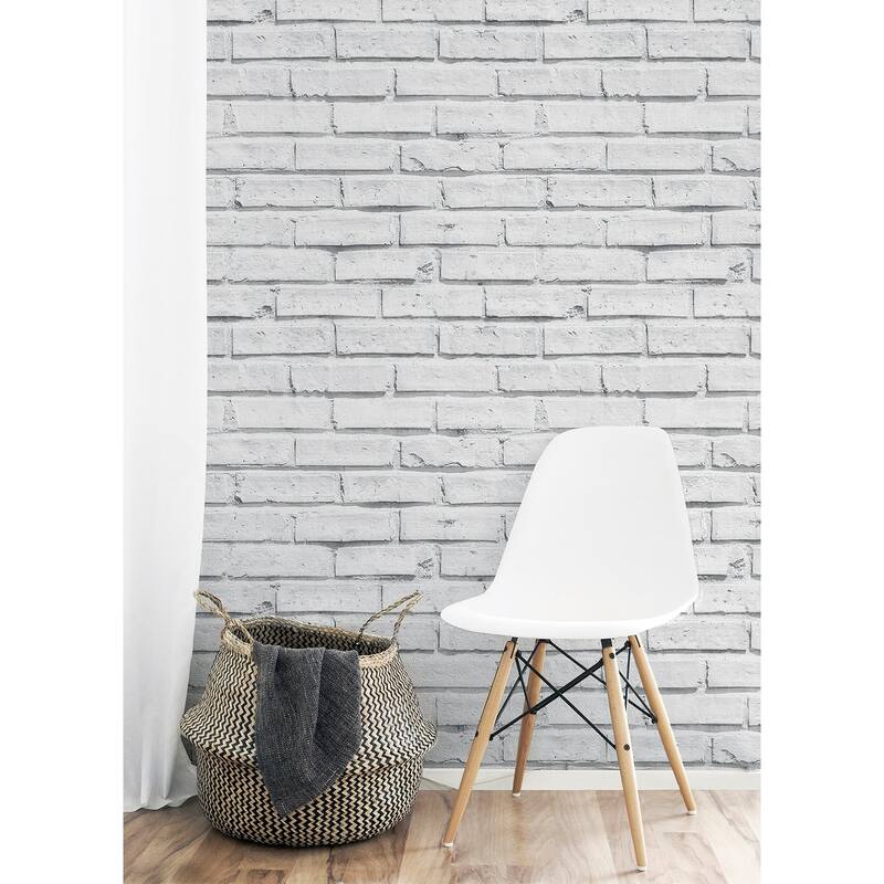 Arthouse Abner Dove Brick Wallpaper