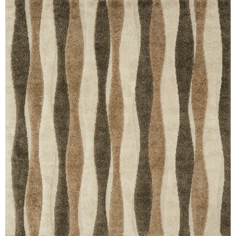 Alexander Home Julian Mid-century Modern Wave Shag Area Rug