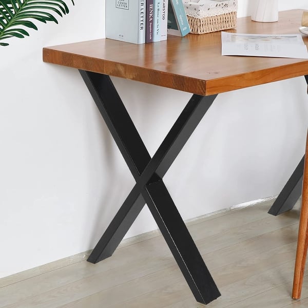 slide 2 of 22, X-Type Iron Solid Metal Furniture Table Legs