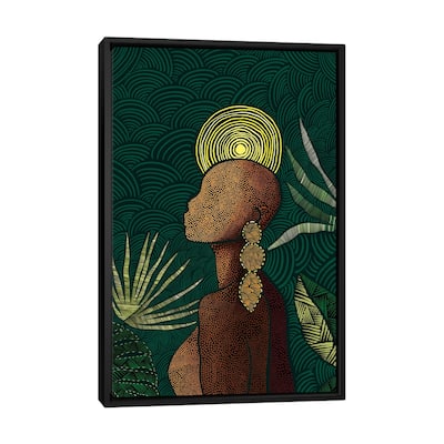 iCanvas "Vea (Teal)" by Bria Nicole Framed Canvas Print