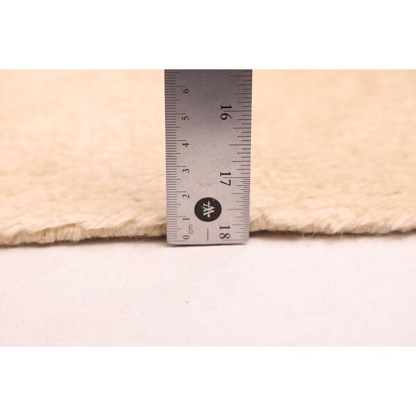 ECARPETGALLERY Hand-knotted Pak Finest Marrakesh Cream Wool Rug - 6'10 x 9'8