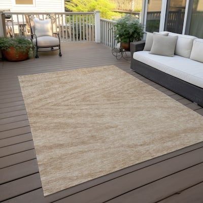 Machine Washable Indoor/ Outdoor Chantille Chevron Modern Rug