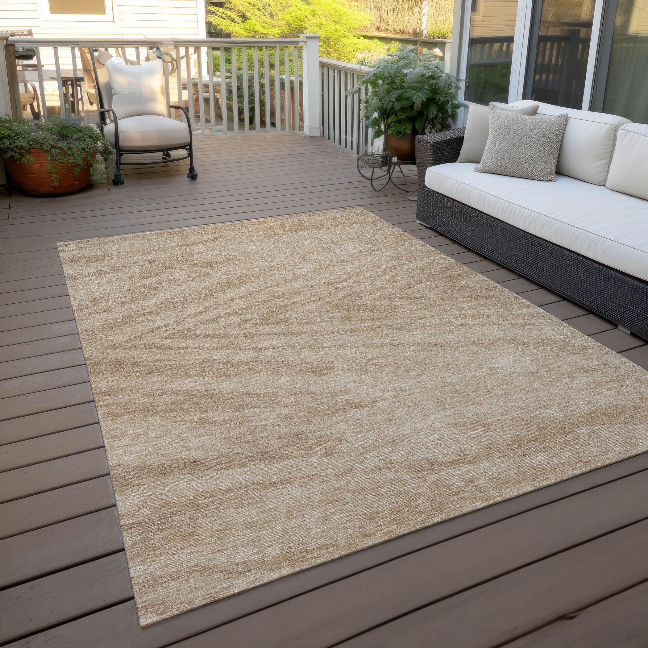 Machine Washable Indoor/ Outdoor Chantille Chevron Modern Rug