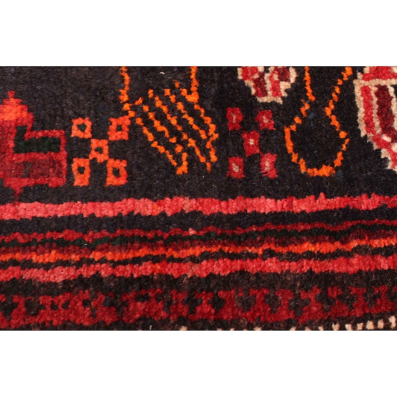 ECARPETGALLERY Hand-knotted Konya Anatolian Black Wool Rug - 4'6 x 7'2