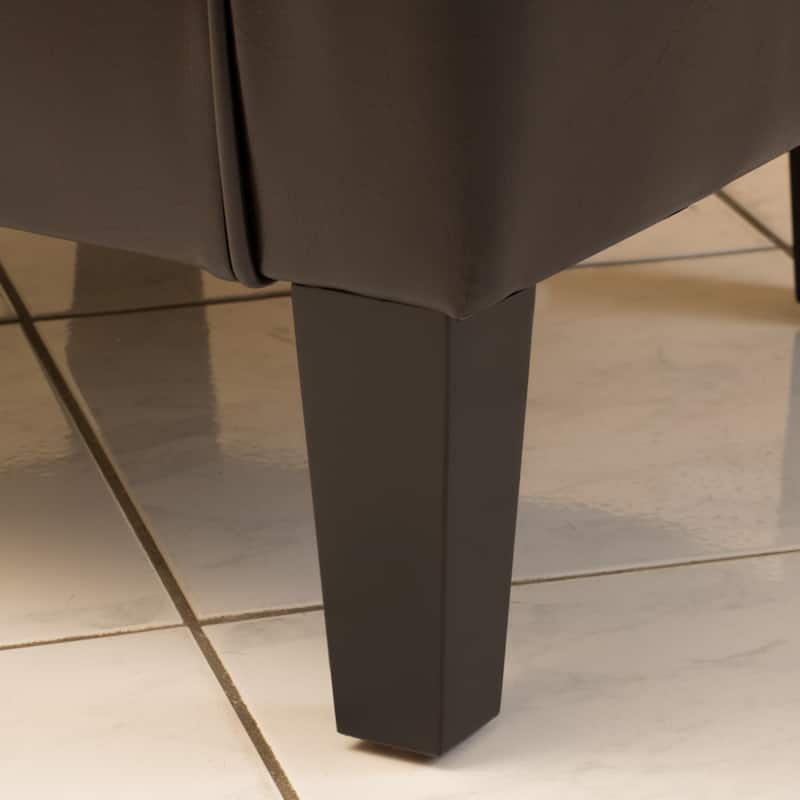 Modern 28.75" PU Upholstered Club Chair with Birch Wood Legs for Living Room