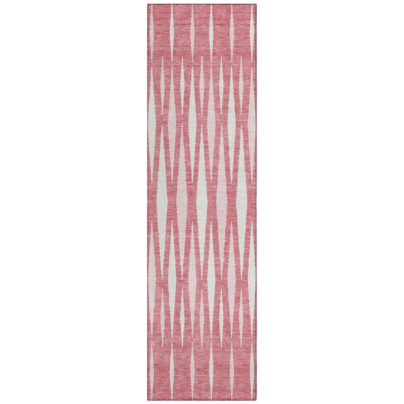 Machine Washable Indoor/ Outdoor Chantille Mosaic Contemporary Rug