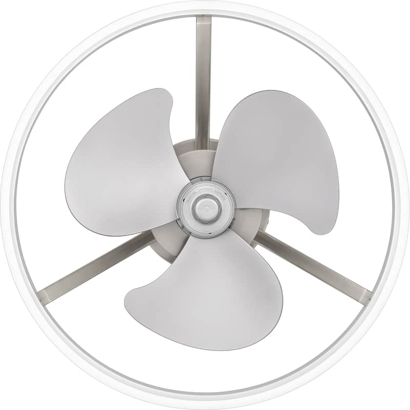 Cohen Integrated LED Brushed Nickel Fan Light