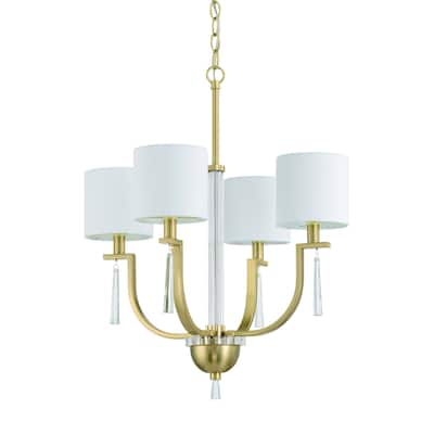 Craftmade 58224 Fortuna 4 Light 20" Wide Chandelier