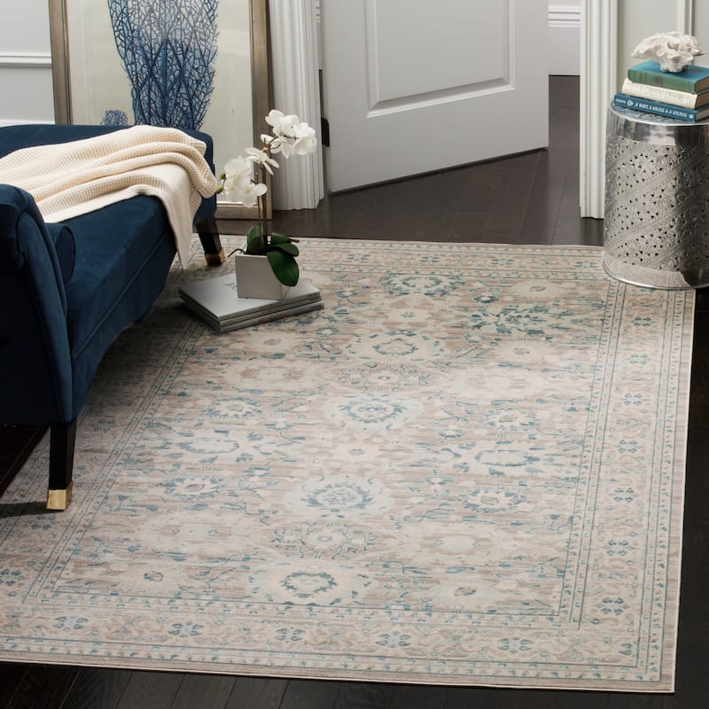 SAFAVIEH Archive Liudovika Distressed Vintage Boho Oriental Rug - 4' x 6' - Grey/Blue