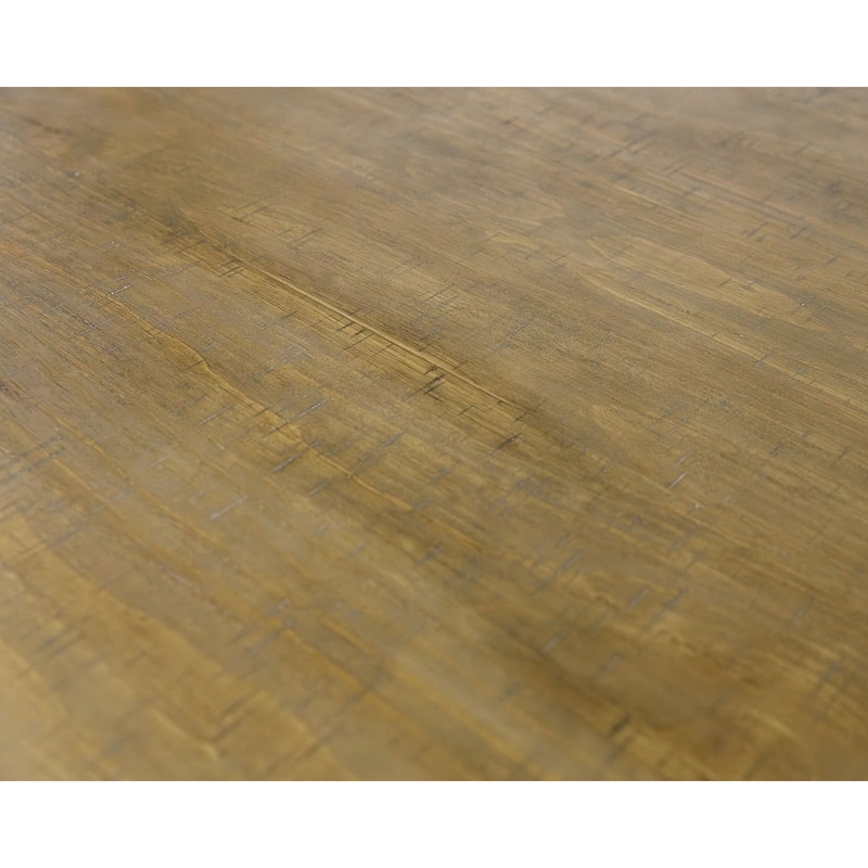 Modern Wood Counter Height Kitchen Dining Table, Brown - Large