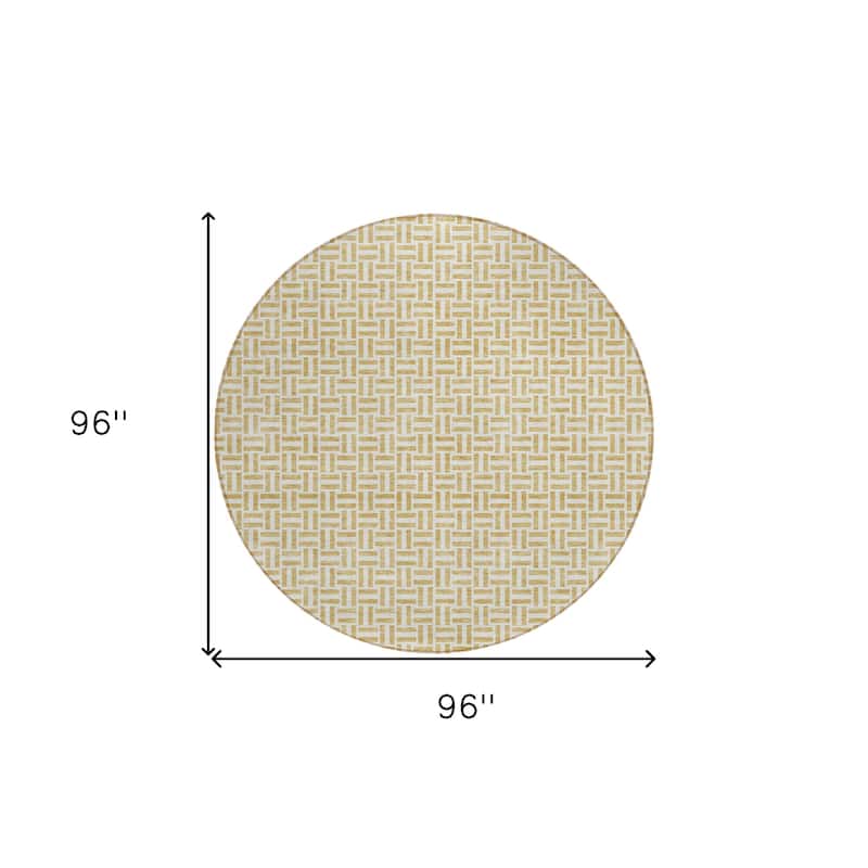 HomeRoots Geometric Transitional Rectangle Outdoor Rug
