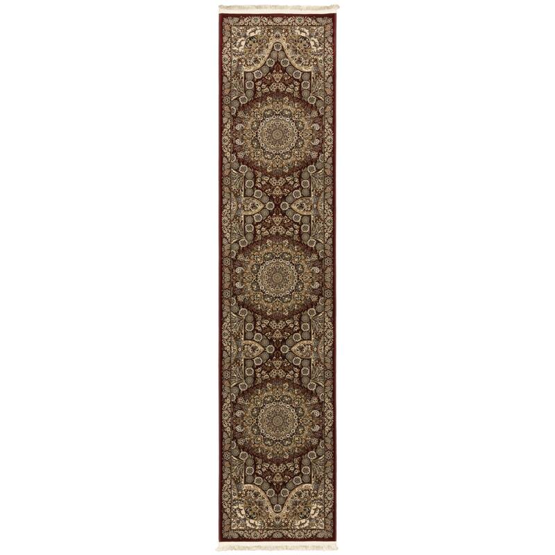 HomeRootsMedallion Traditional Runner Area Rug