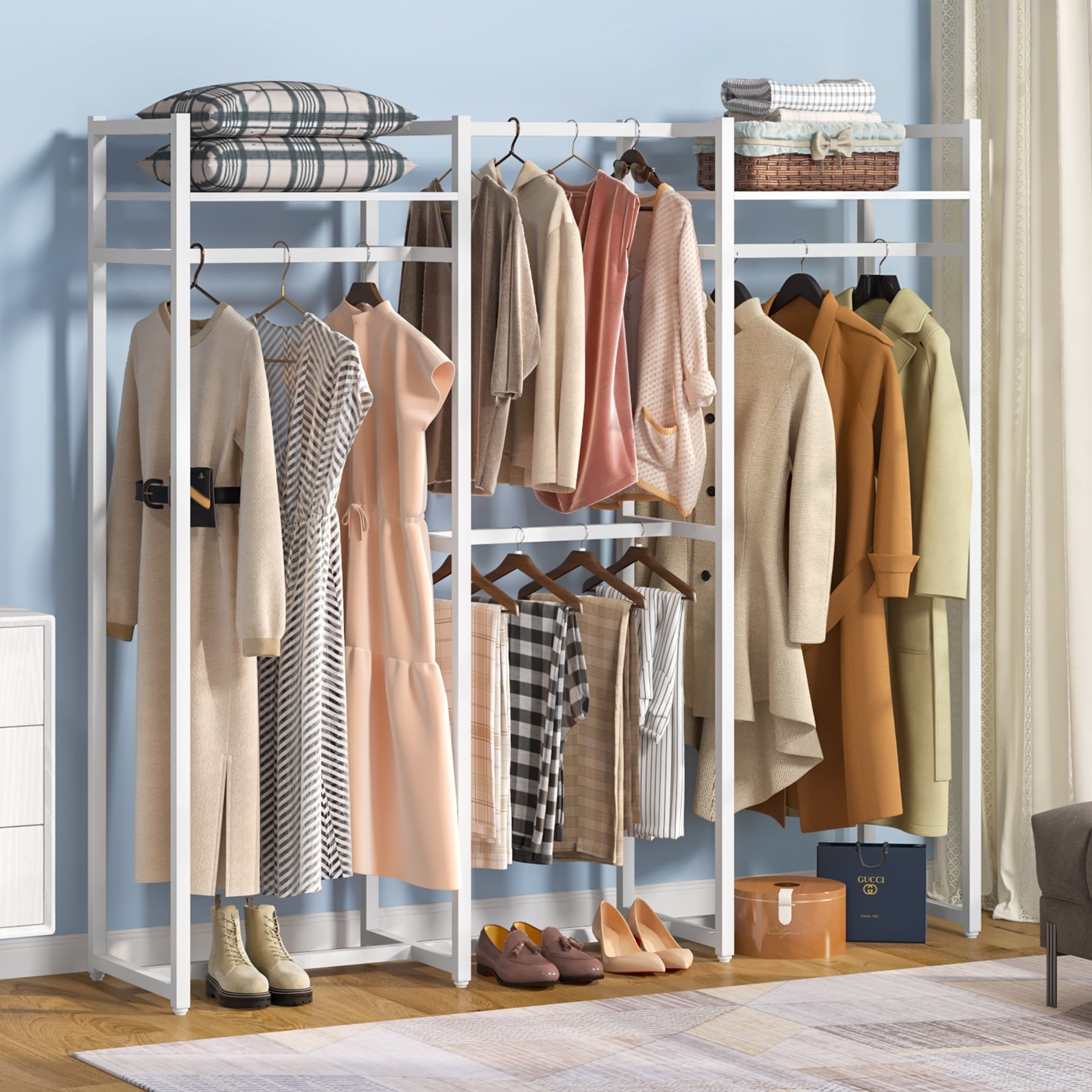 Garment Rack Heavy Duty Clothes Rack Free Standing Closet