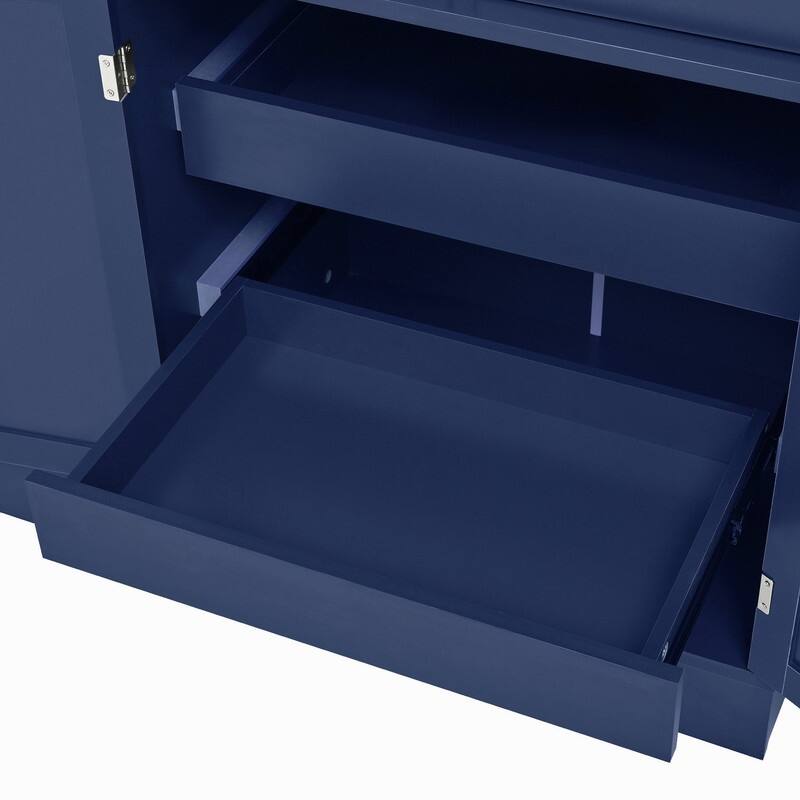 75" Freestanding Buffet with Hutch, Tall Kitchen Pantry Cabinet with Drawers, Shelves and Pull-out Trays for Maximized Storage