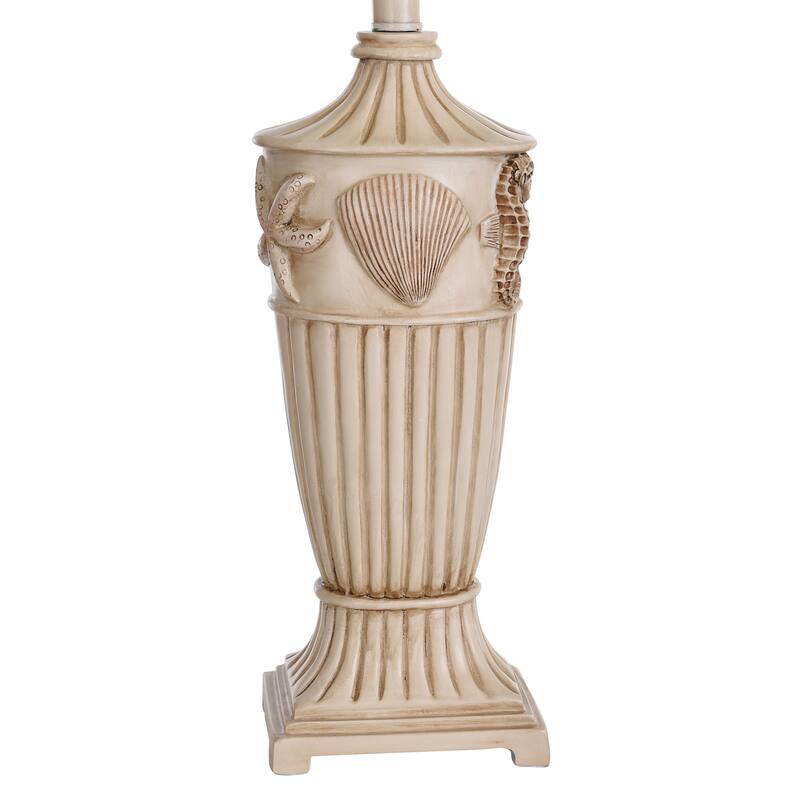 StyleCraft Cream Table Lamp - Cream Fabric Shade