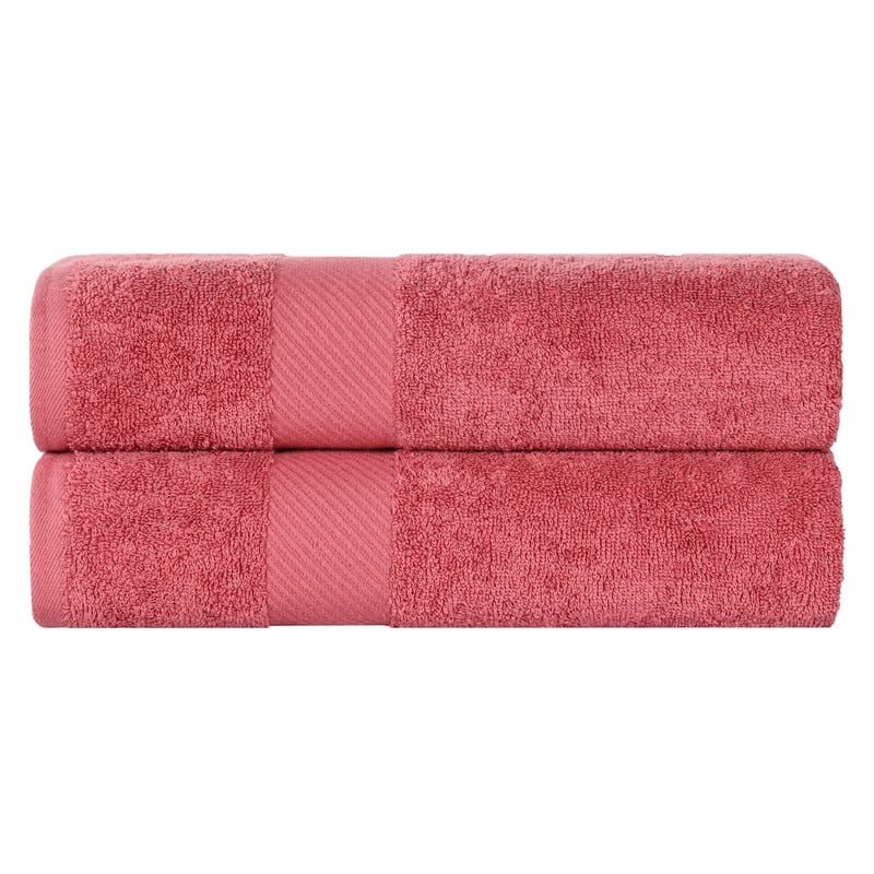 Superior Kendell Egyptian Cotton Solid Medium Weight Bath Towel Set of 2