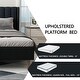 preview thumbnail 26 of 58, Alazyhome Upholstered Platform Bed Frame