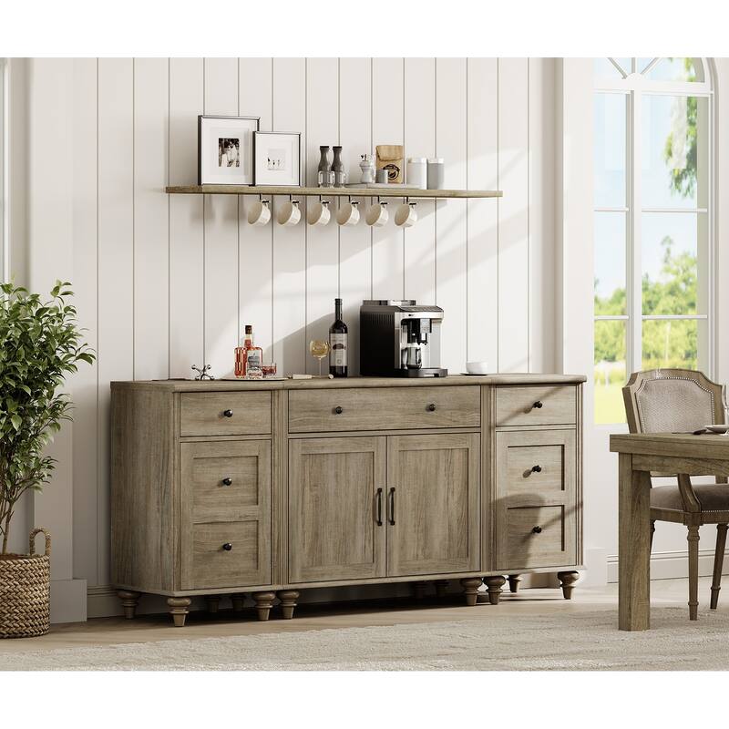 Sideboard Buffet Cabinets with Doors and Drawer