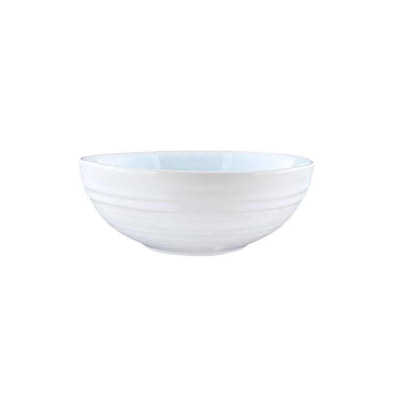 Lines Cereal Bowls- Set of 4 - Blue