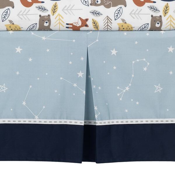 Shop Lambs Ivy Sierra Sky Blue Gray Woodland Nursery 3 Piece Baby Crib Bedding Set On Sale Overstock 29366329