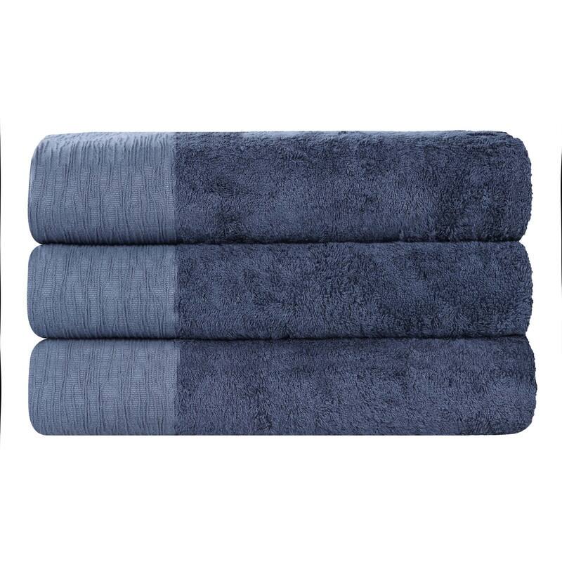 Superior Sierra Rayon From Bamboo Cotton Blend Bath Towel Set of 3