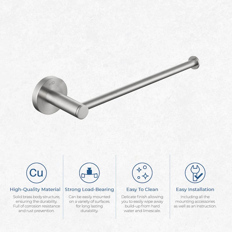 Circular 10 inch Bathroom Towel Bar