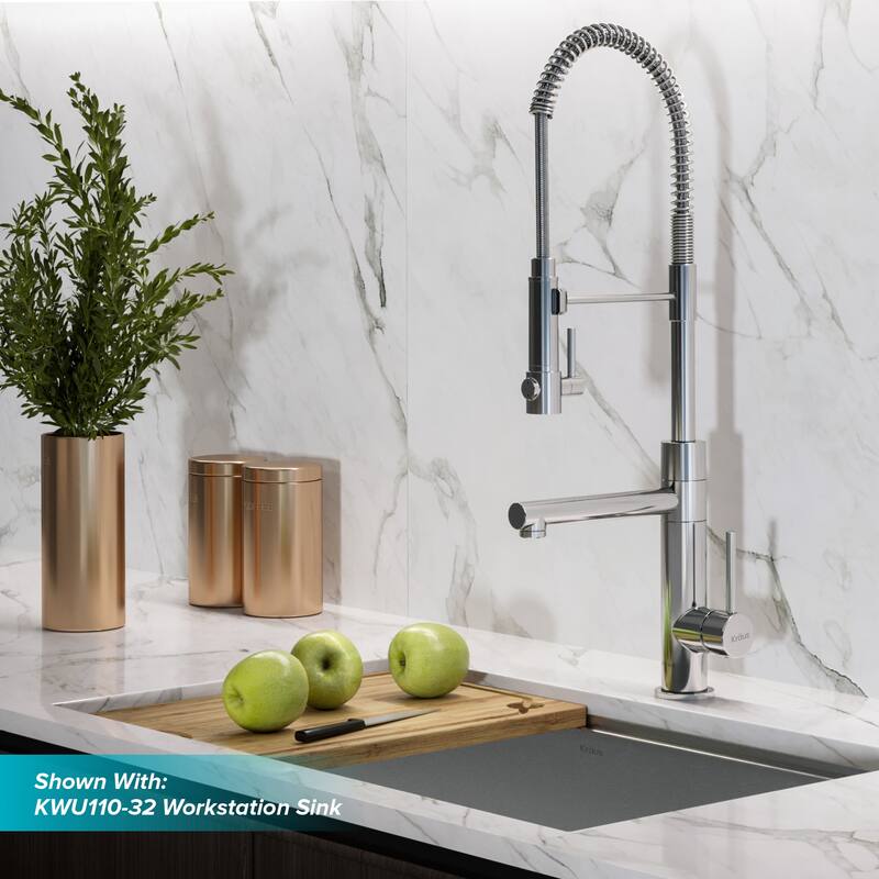 Kraus Artec 2-Function Commercial Pulldown Pot Filler Kitchen Faucet