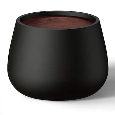 Concrete Round Planter with Enhanced Interior
